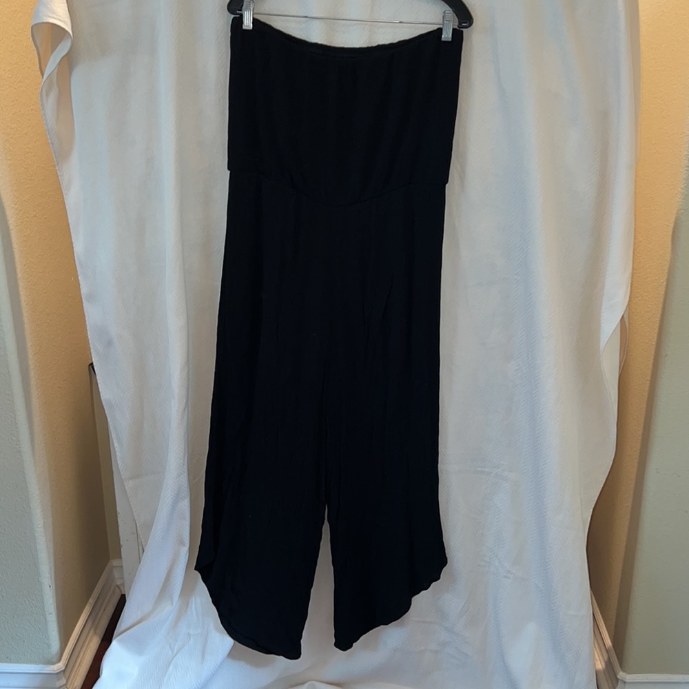 Xhilaration Black Strapless Jumpsuit. Size XL - Picture 6 of 7